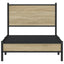 sengeramme uden madras 90x200 cm metal sonoma-eg