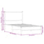 sengeramme uden madras 90x200 cm metal sonoma-eg