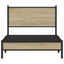 sengeramme uden madras 100x200 cm metal sonoma-eg