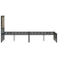 sengeramme uden madras 120x200 cm metal sonoma-eg