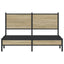 sengeramme uden madras 150x200 cm metal sonoma-eg