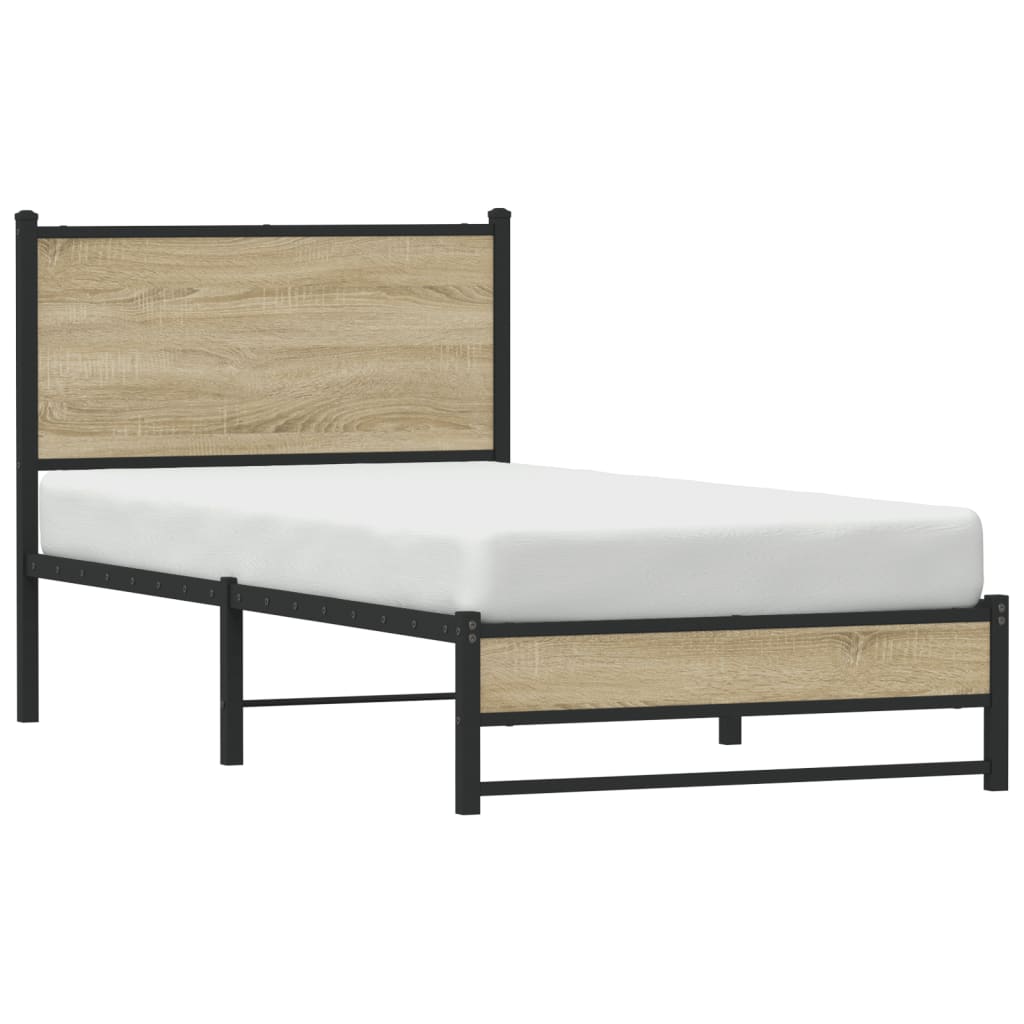 sengeramme uden madras 80x200 cm metal sonoma-eg
