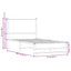 sengeramme uden madras 80x200 cm metal sonoma-eg