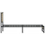 sengeramme uden madras 100x200 cm metal sonoma-eg