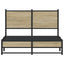sengeramme uden madras 120x200 cm metal sonoma-eg