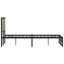 sengeramme uden madras 150x200 cm metal sonoma-eg