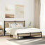 sengeramme uden madras 150x200 cm metal sonoma-eg