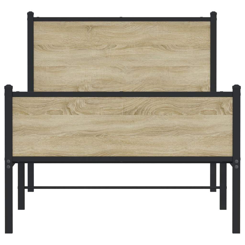 sengeramme uden madras 80x200 cm metal sonoma-eg