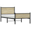 sengeramme uden madras 100x200 cm metal sonoma-eg