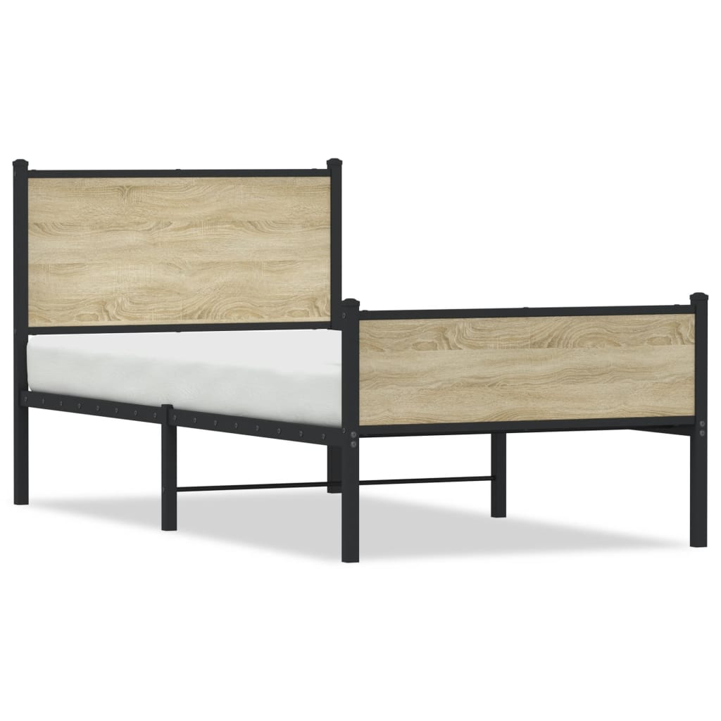sengeramme uden madras 107x203 cm metal sonoma-eg