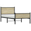 sengeramme uden madras 107x203 cm metal sonoma-eg