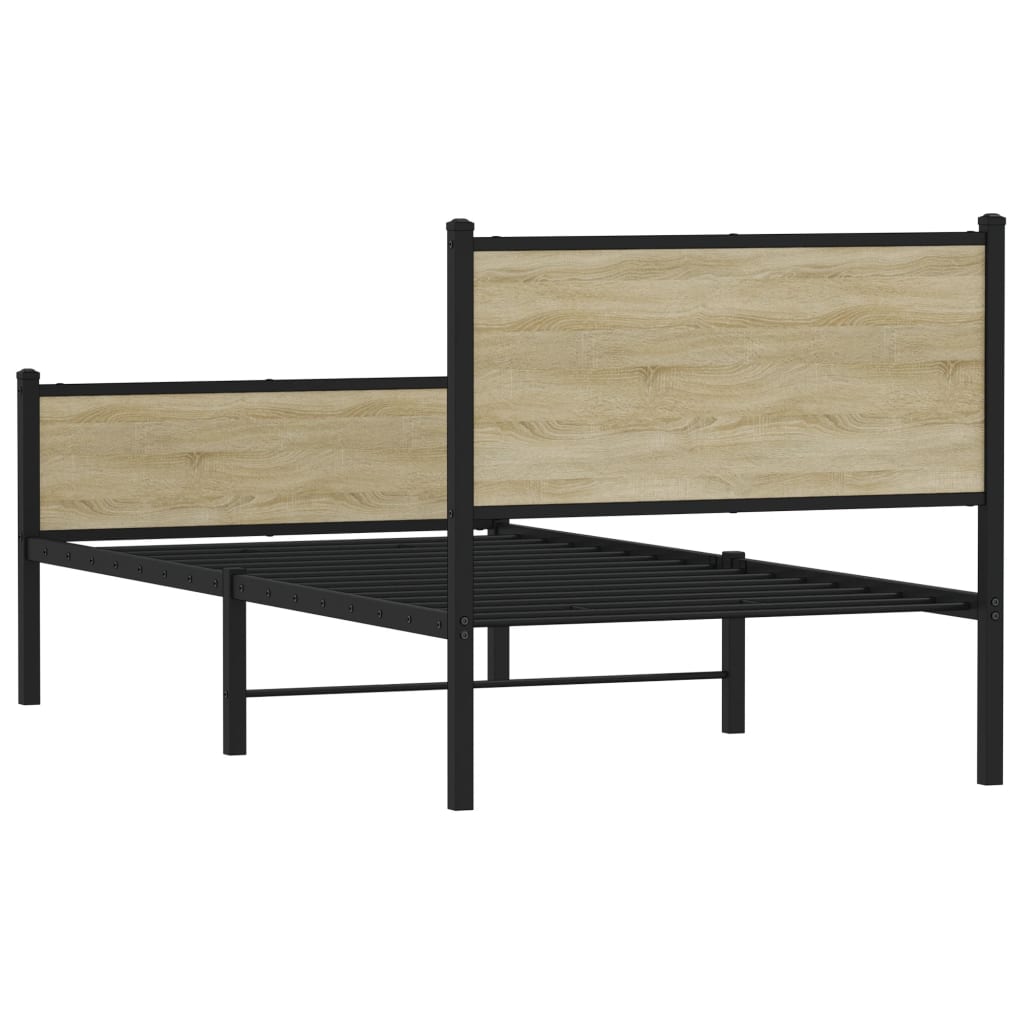 sengeramme uden madras 107x203 cm metal sonoma-eg