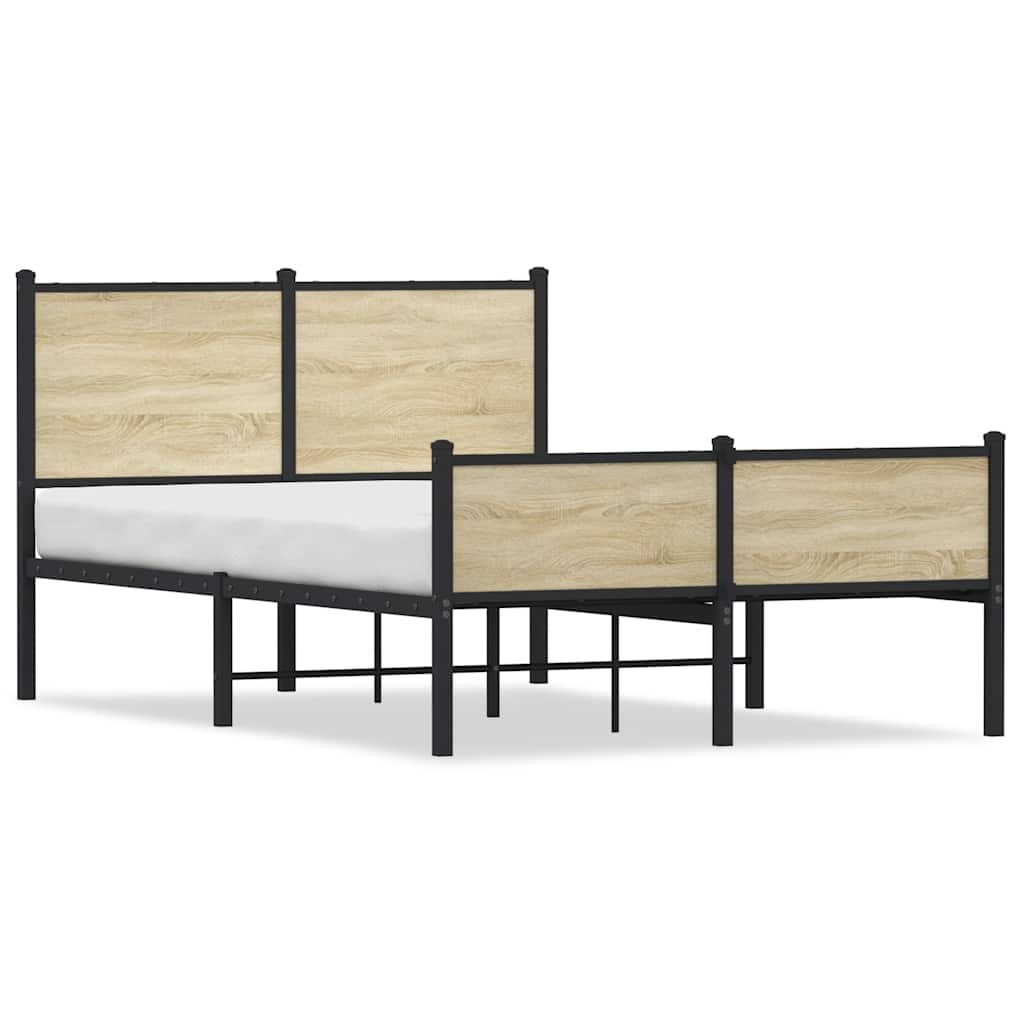 sengeramme uden madras 120x190 cm metal sonoma-eg