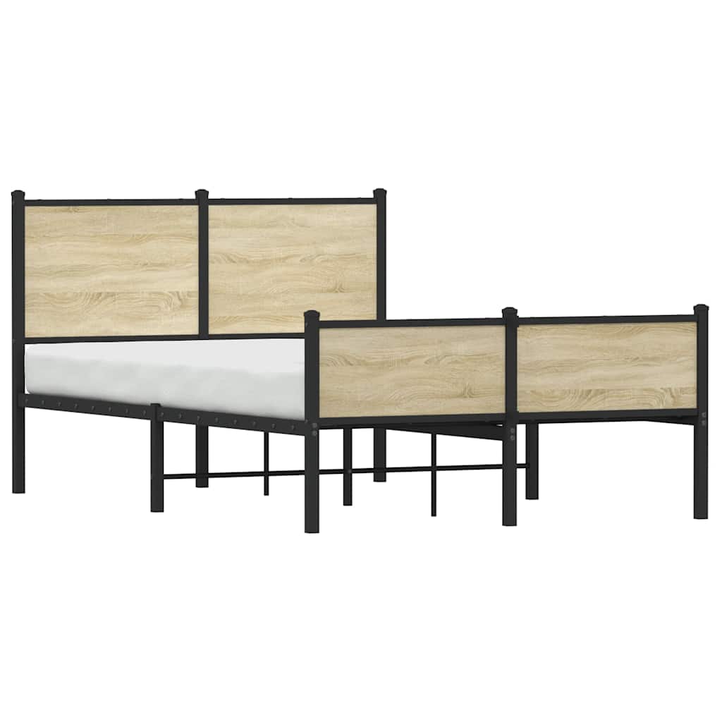 sengeramme uden madras 120x200 cm metal sonoma-eg