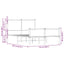 sengeramme uden madras 120x200 cm metal sonoma-eg