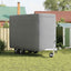 hestetrailerovertræk 376x168x240 cm ikke-vævet stof grå