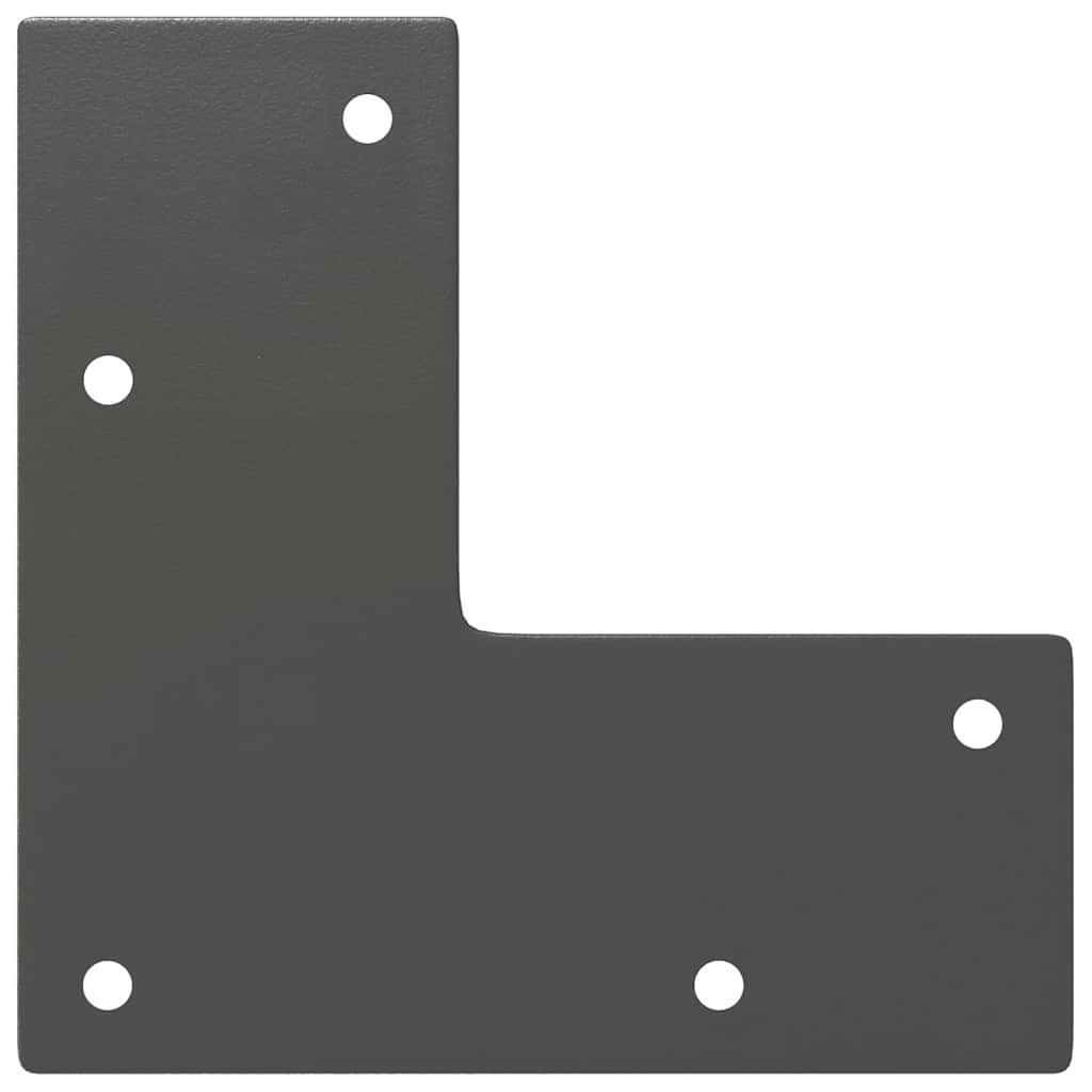 hårnåleben til sofabord 4 stk. antracit 42 cm massivt stål