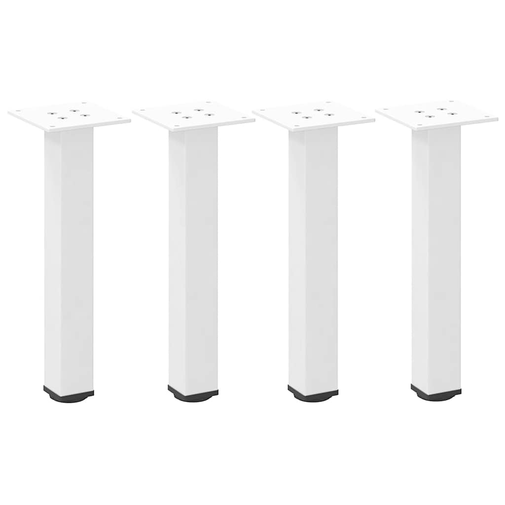 sofabordsben 4 stk. hvid 42-44 cm stål