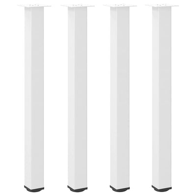 barbordsben 4 stk. hvid 100-102 cm stål