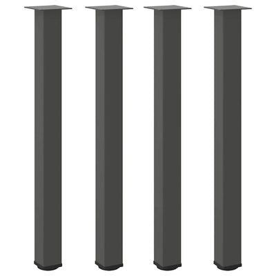 barbordsben 4 stk. antracit 100-102 cm stål