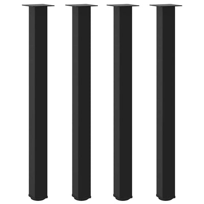 barbordsben 4 stk. sort 110-112 cm stål