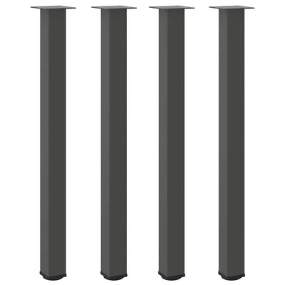 barbordsben 4 stk. antracit 110-112 cm stål