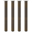 barbordsben 4 stk. naturstål 110-112 cm stål