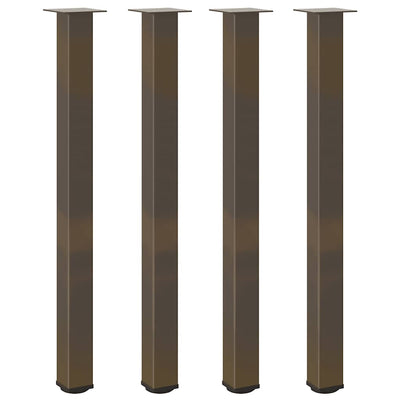 barbordsben 4 stk. naturstål 110-112 cm stål
