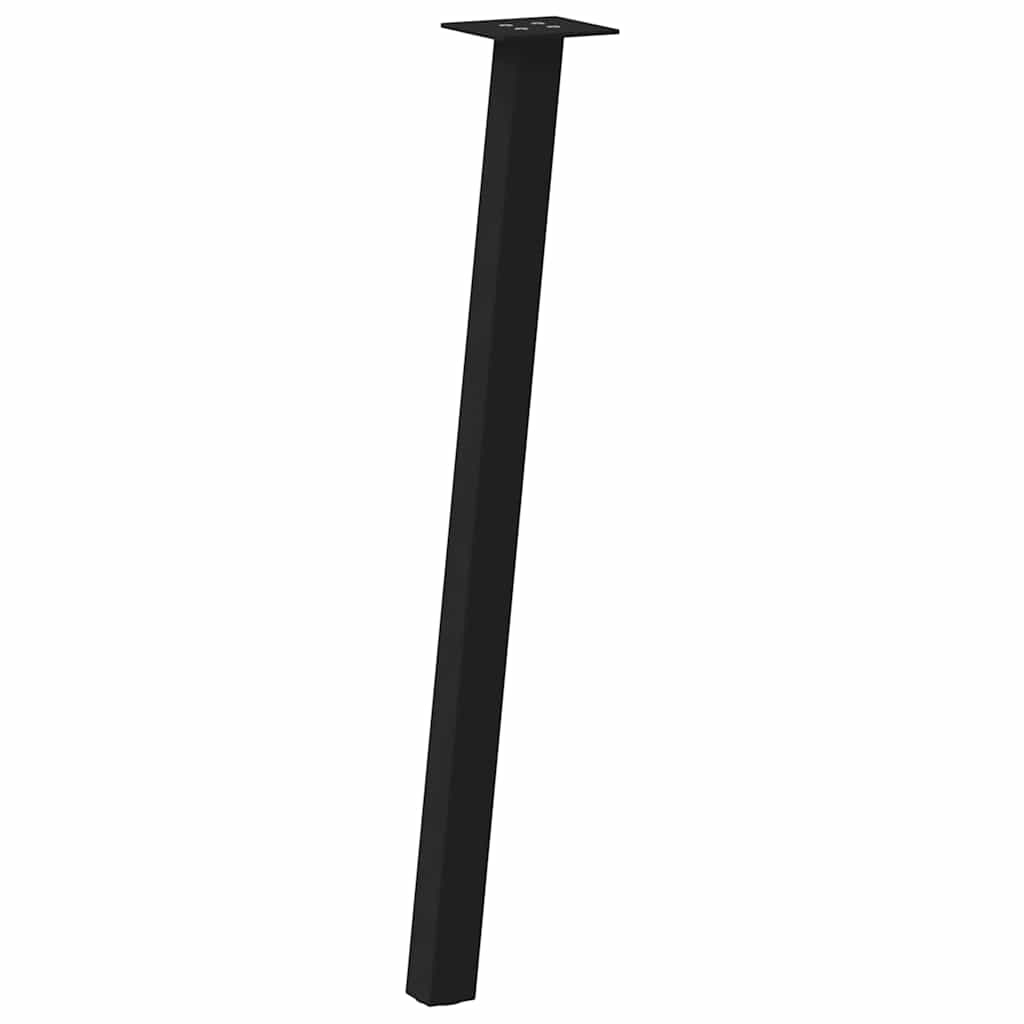 konsolbordben 4 stk. sort 72 cm stål