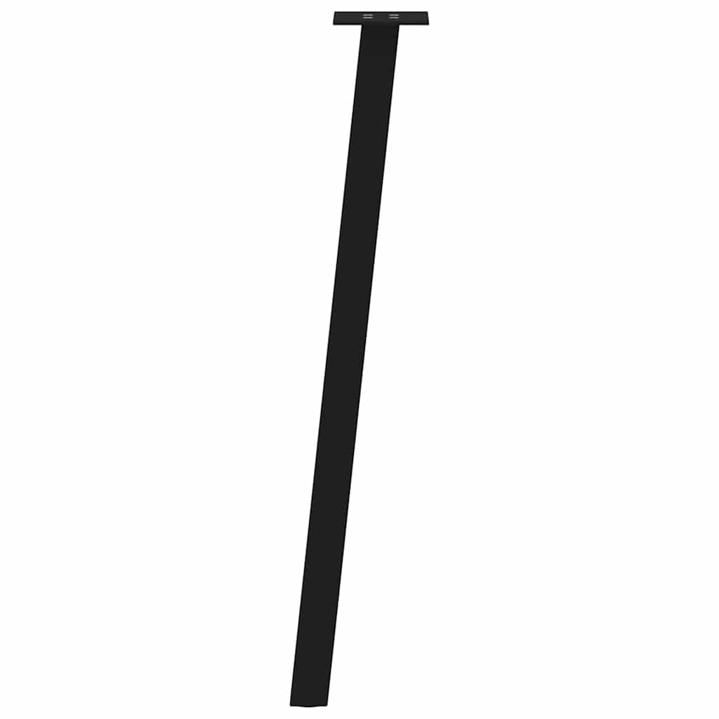 konsolbordben 4 stk. sort 72 cm stål