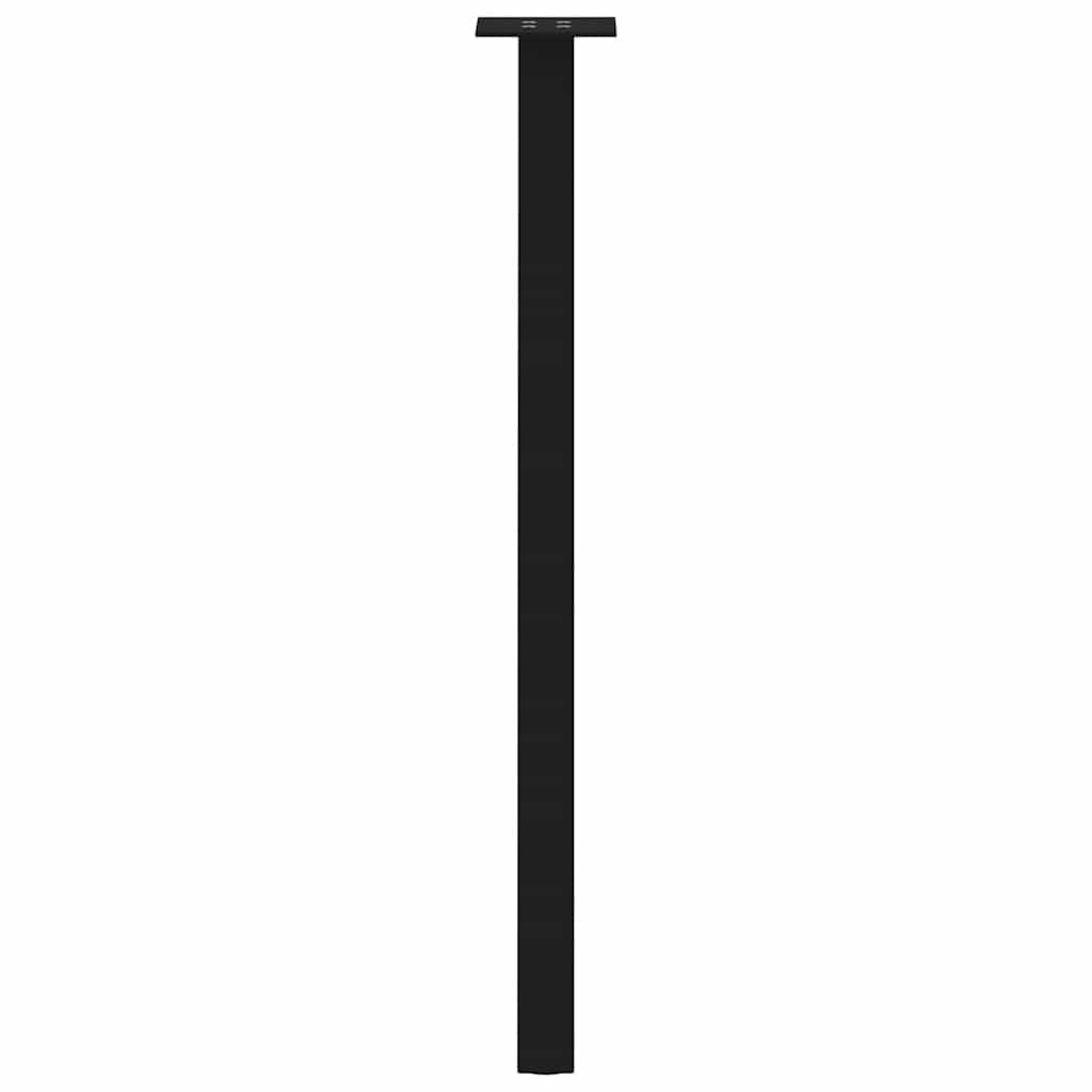 konsolbordben 4 stk. sort 72 cm stål