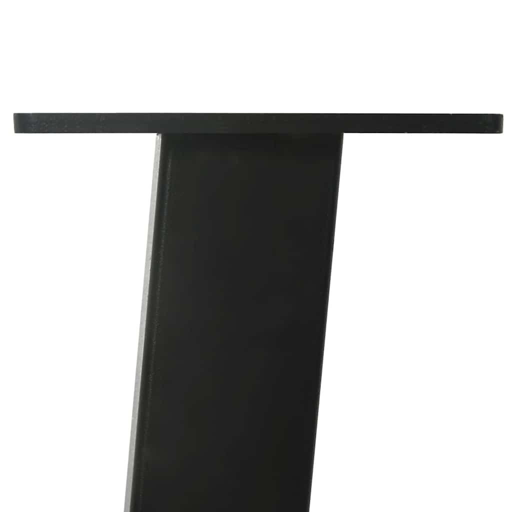 konsolbordben 4 stk. sort 72 cm stål