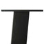 konsolbordben 4 stk. sort 72 cm stål