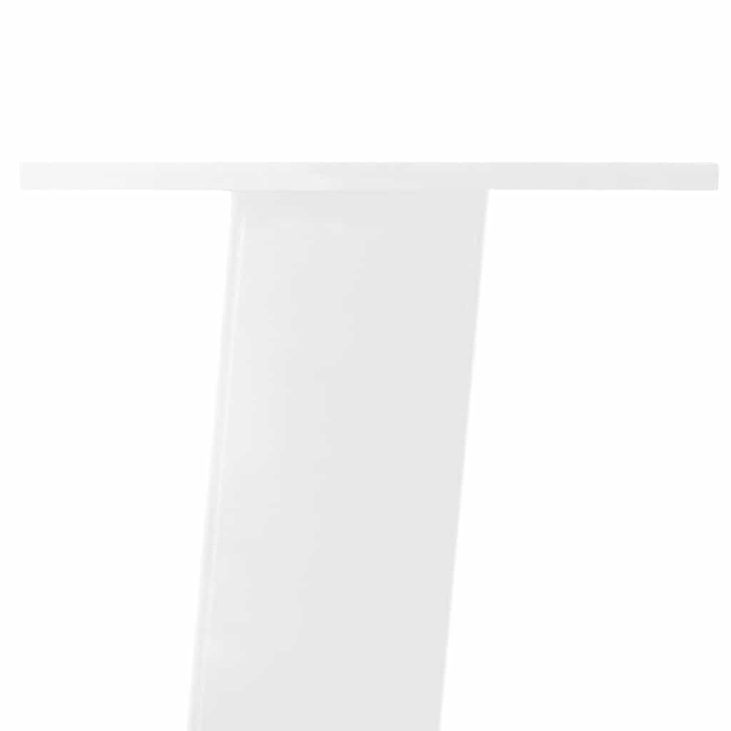 konsolbordben 4 stk. hvid 72 cm stål