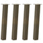 konsolbordben 4 stk. naturstål 72 cm stål