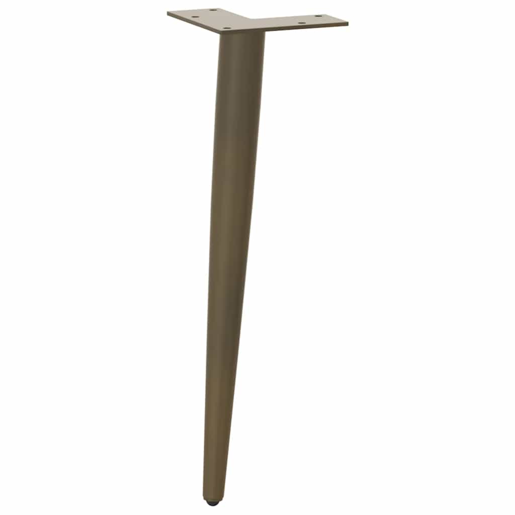 sofabordben konisk form 4 stk. naturstål 30-31 cm stål