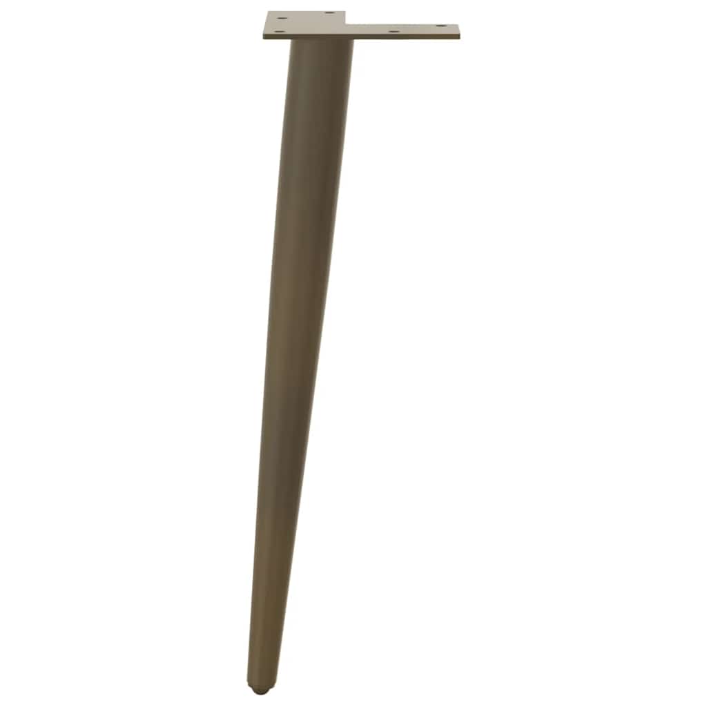 sofabordben konisk form 4 stk. naturstål 30-31 cm stål