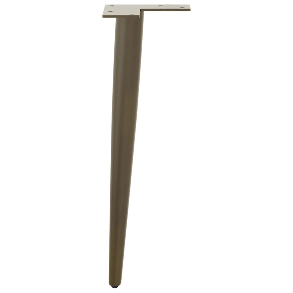 sofabordben konisk form 4 stk. naturstål 30-31 cm stål