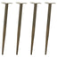 konsolbordben konisk form 4 stk. naturstål 72-73 cm stål