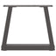 sofabordsben V-formet 2 stk. antracit 40x(30-31,3) cm stål