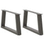 sofabordsben V-formet 2 stk. antracit 60x(30-31,3) cm stål