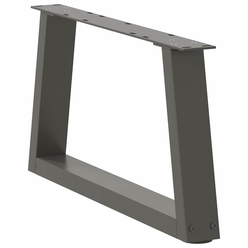 sofabordsben V-formet 2 stk. antracit 60x(30-31,3) cm stål