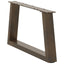 sofabordsben V-formet 2 stk. naturstål 60x(30-31,3) cm stål