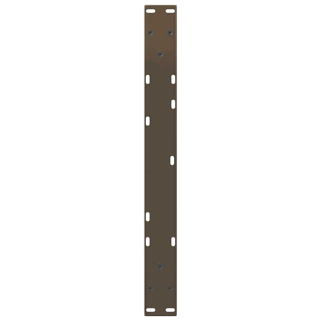 sofabordsben V-formet 2 stk. naturstål 60x(30-31,3) cm stål