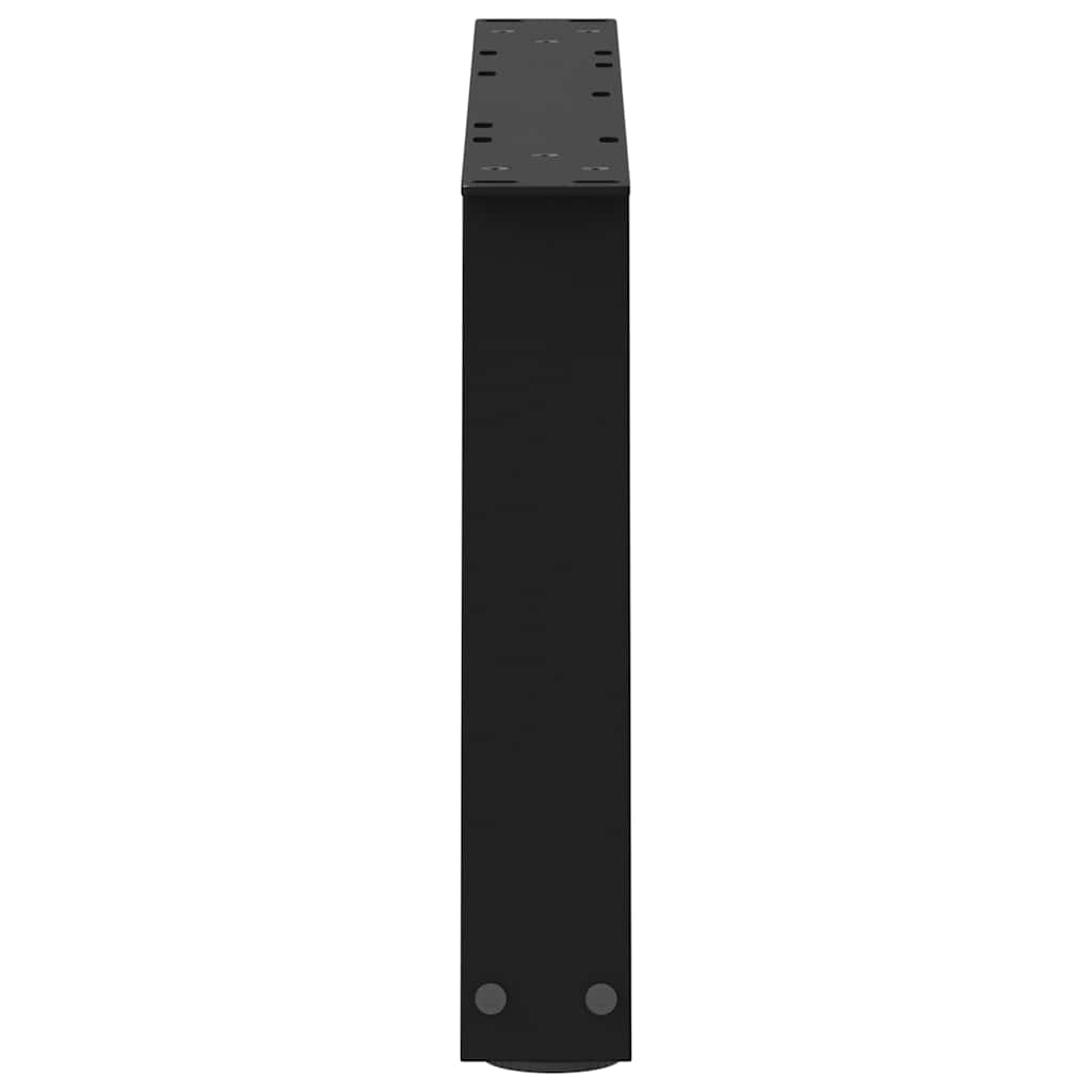 sofabordsben V-formet 2 stk. sort 70 x (30-31,3) cm stål