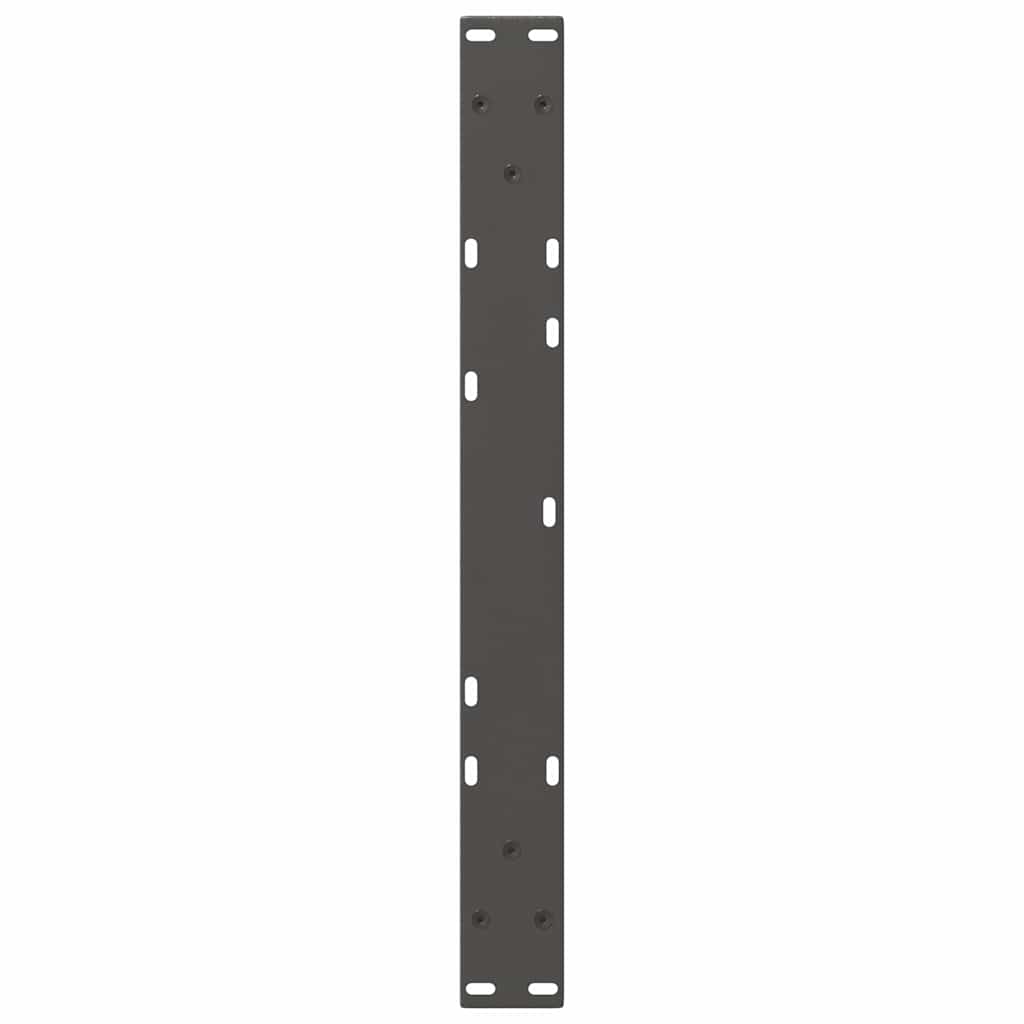 sofabordsben V-formet 2 stk. antracit 70x(30-31,3) cm stål