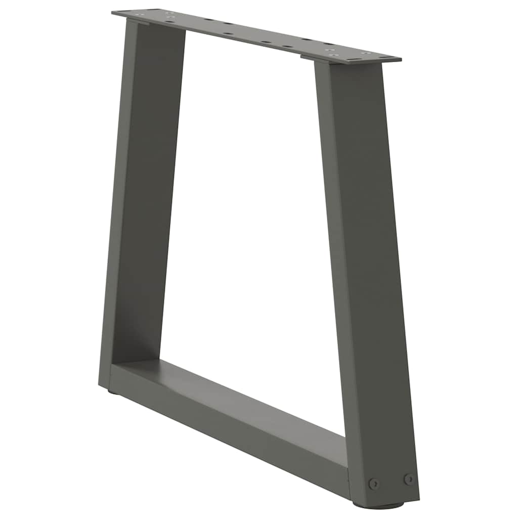 sofabordsben V-formet 2 stk. antracit 50x(42-43,3) cm stål
