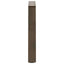 sofabordsben V-formet 2 stk. naturstål 50x(42-43,3) cm stål