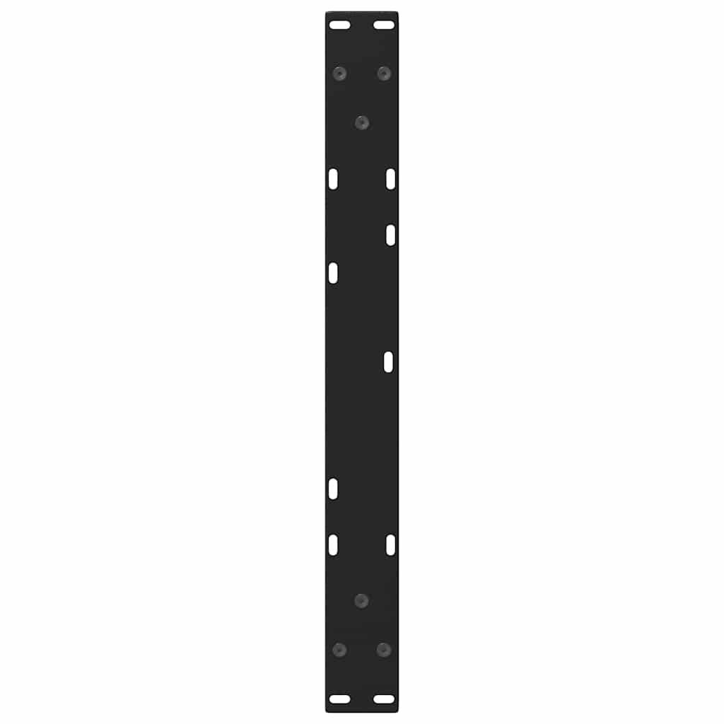 sofabordsben V-formet 2 stk. sort 60 x (42-43,3) cm stål