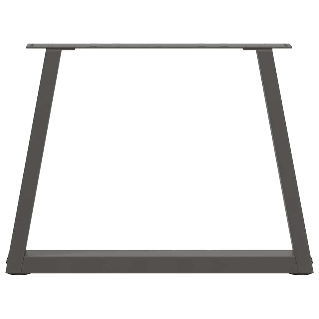sofabordsben V-formet 2 stk. antracit 60x(42-43,3) cm stål
